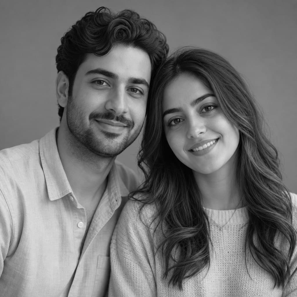 پیشنمایش استایل پرتره سیاهوسفید